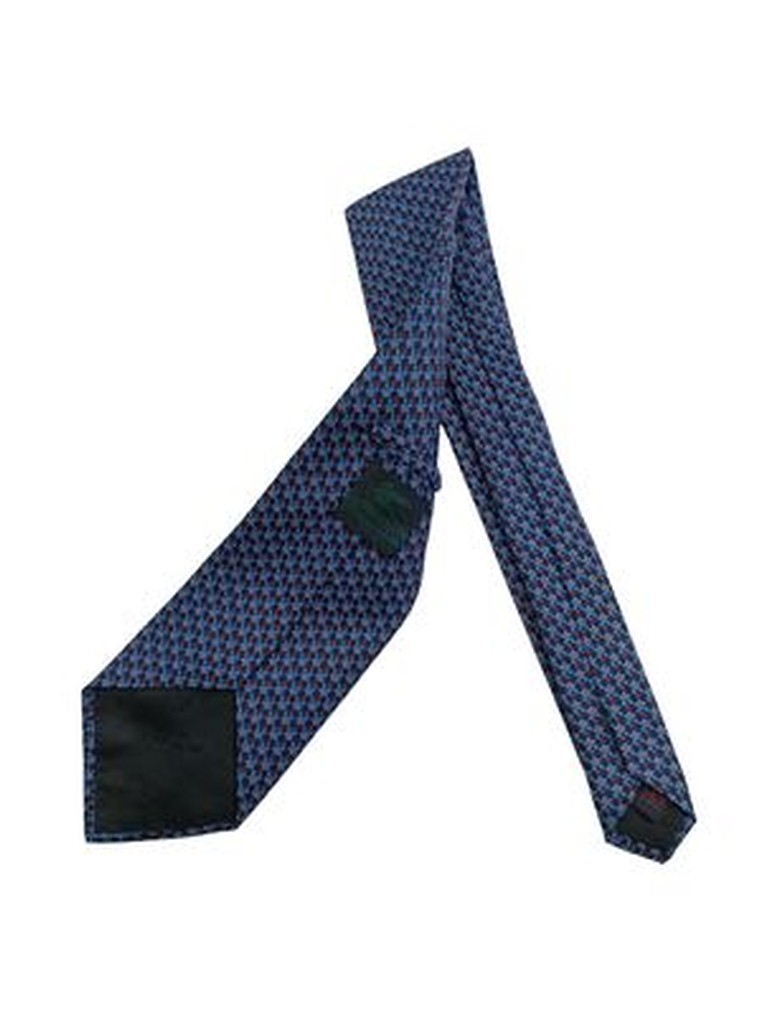 Cravatta Etro Milano Seta Blu 