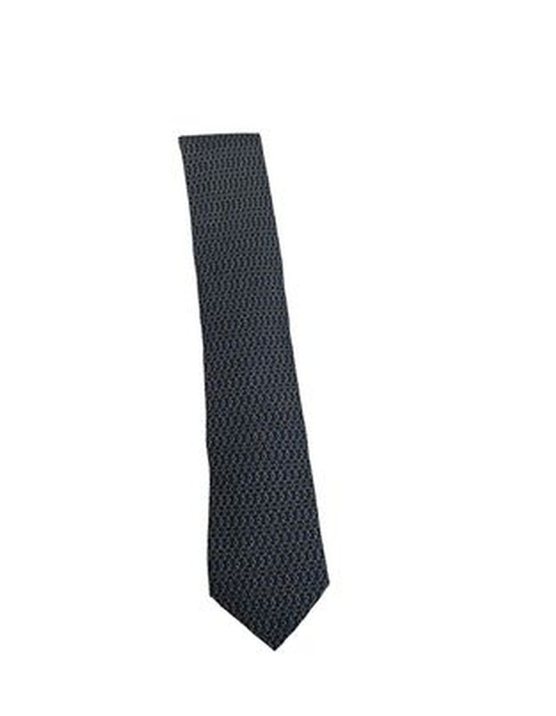 Cravatta Hermes Blu Con Tondi 