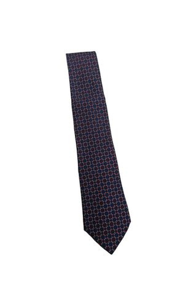Cravatta Hermes Blu Con Cerchi