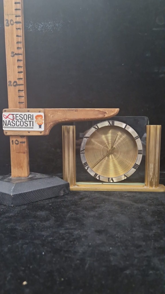 Orologio Da Tavolo Bronzo E Ve