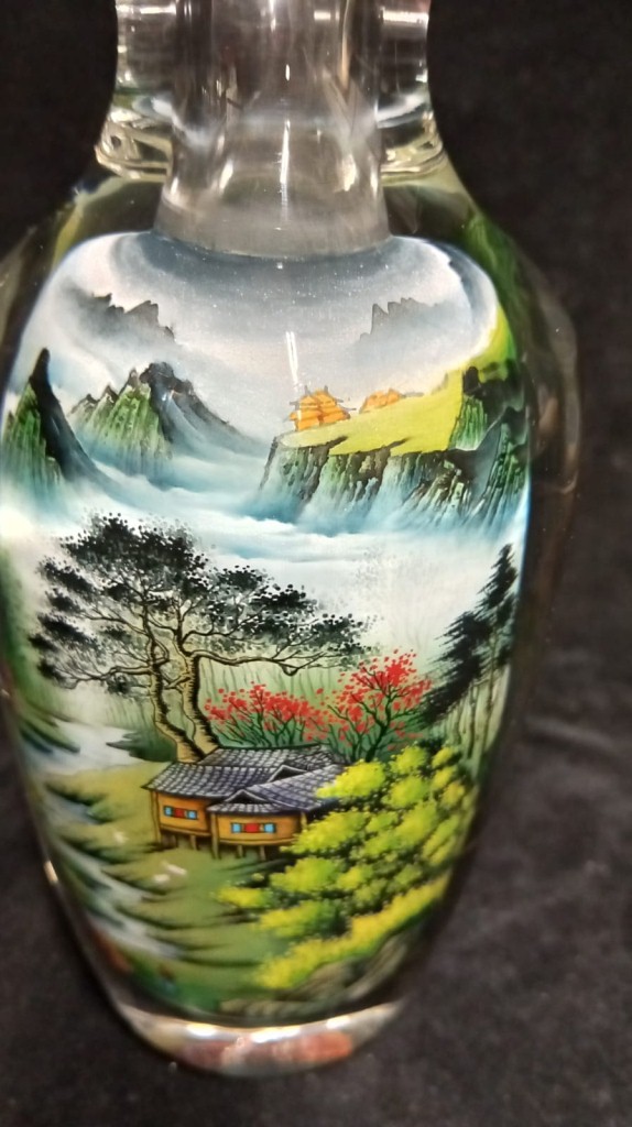Vaso Vetro Dipinto 
