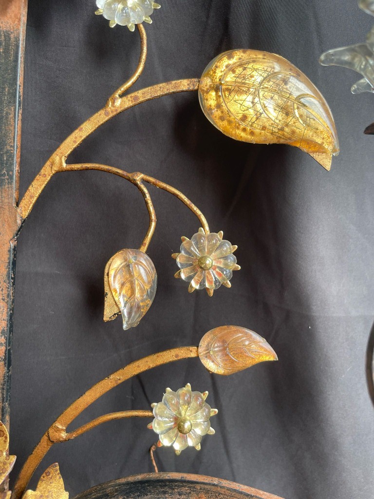 Coppia Applique Vetro Murano E