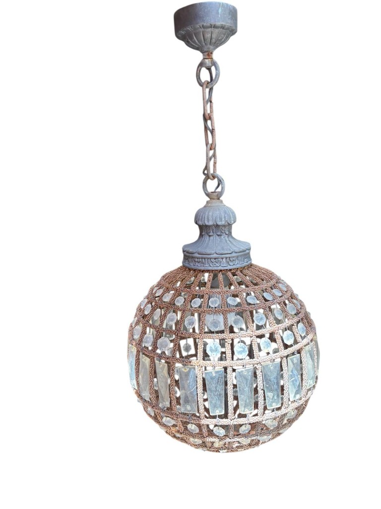 Lampadario Perline  Cristalli 