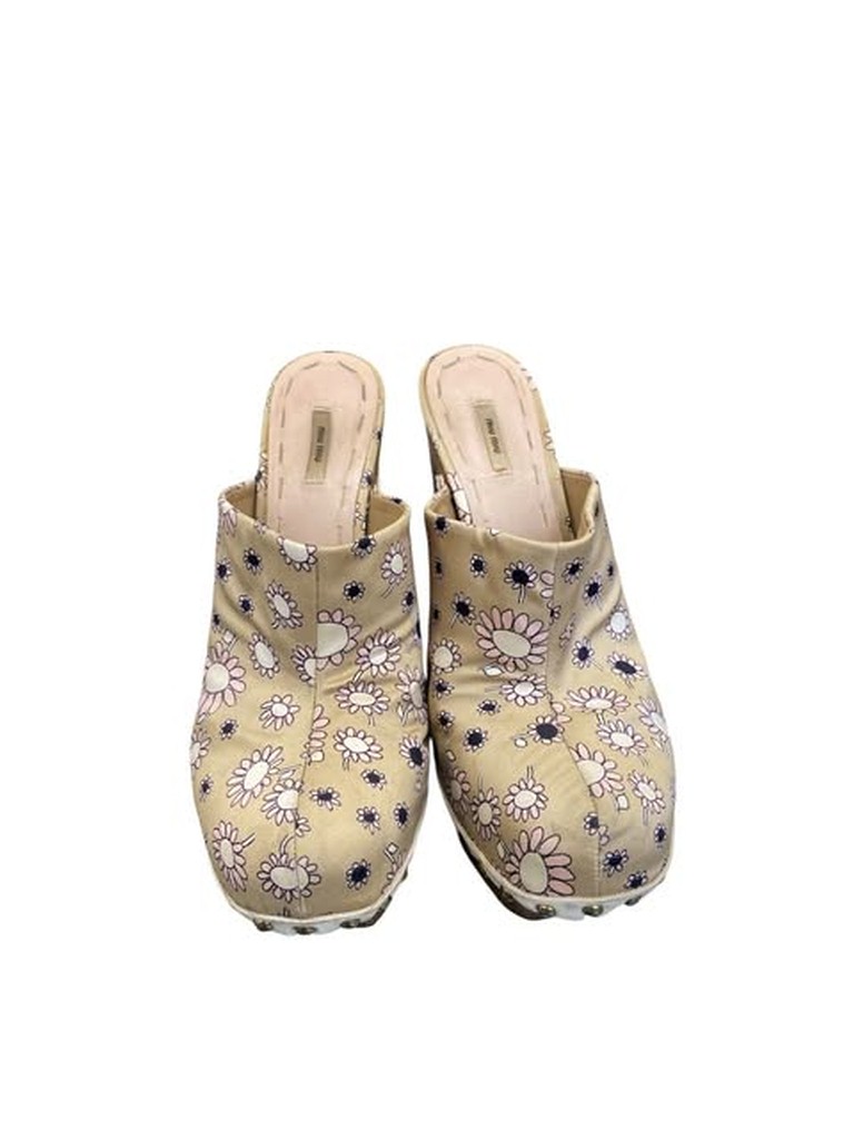 ZOCCOLI MIU MIU CON FIORELLINI