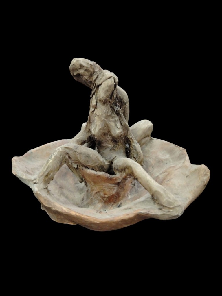 Scultura Terracotta Uomo Donna