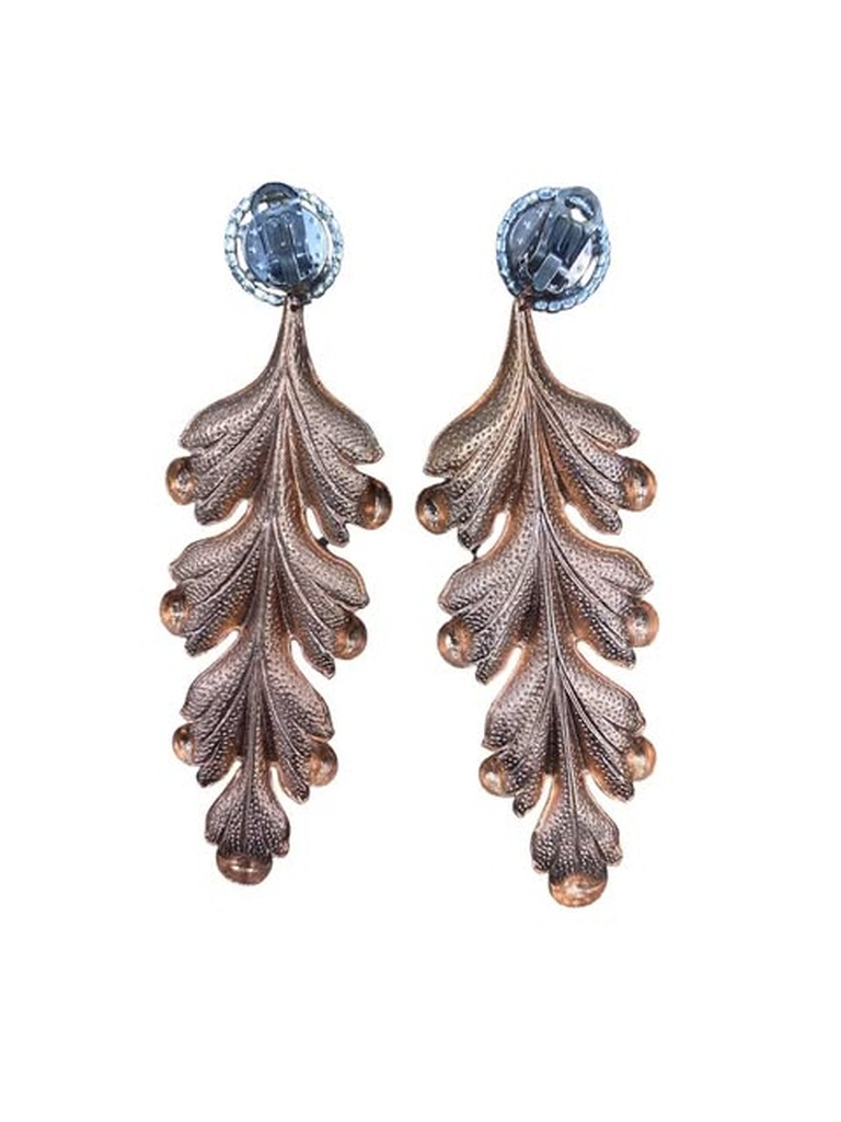 ORECCHINI CLIP FOGLIA GRANDE R