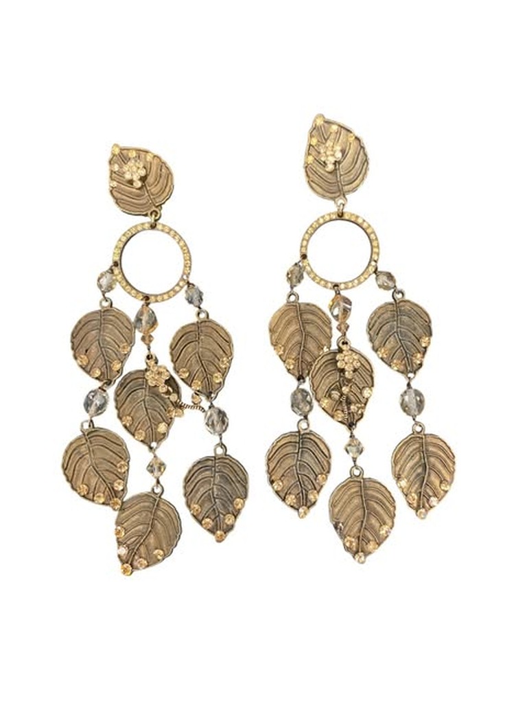 ORECCHINI CLIP LUNGHI CON FOGL