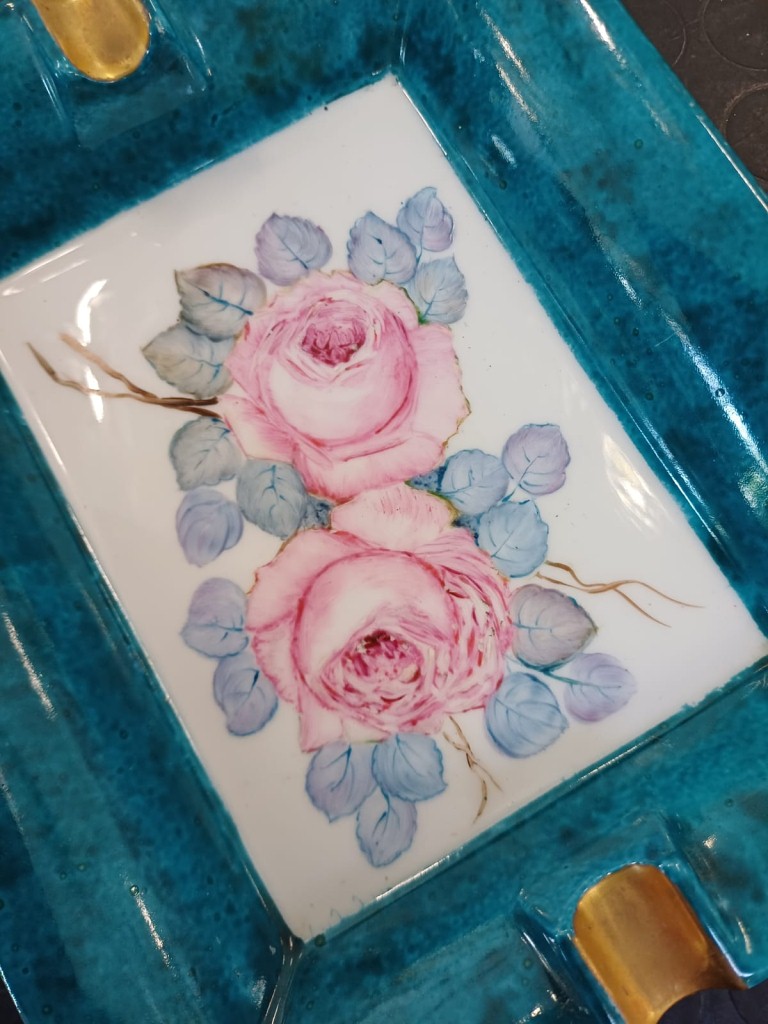 Posacenere Limoges Dipinto A  